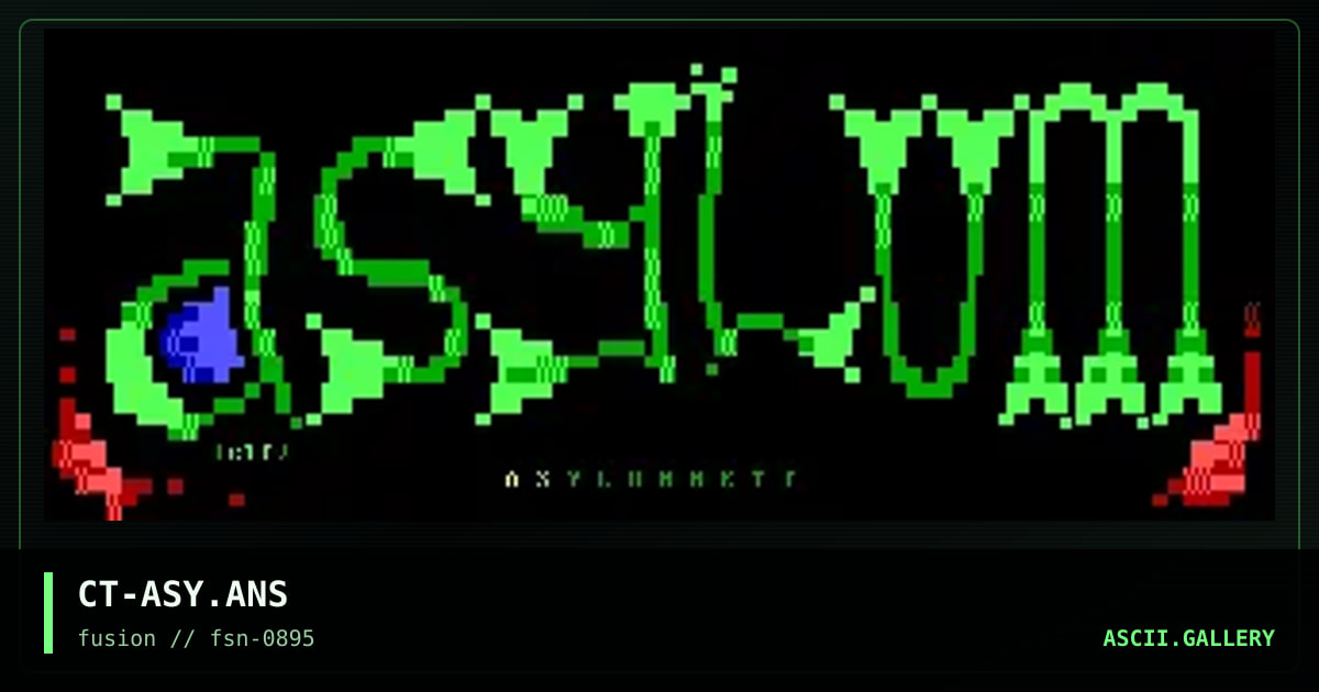 AsylumNet, by crimson tide, 1995