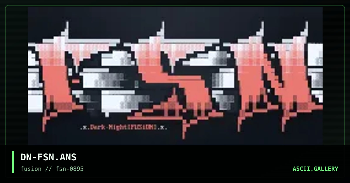 FusioN Logo, by dark night, 1995
