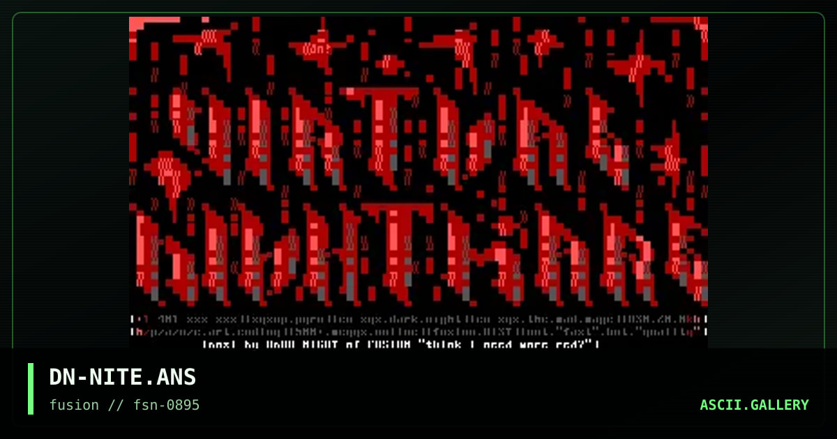 Virtual Nightmare, by dark night, 1995
