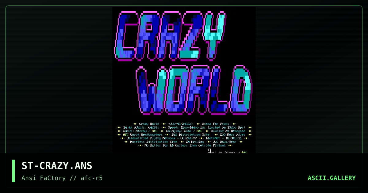 ST-CRAZY.ANS, by stormy, 1993