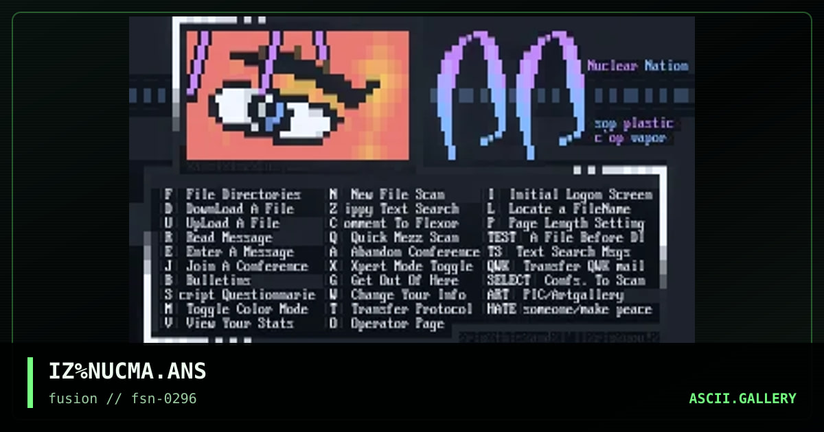 IZ%NUCMA.ANS, by ize, 1996