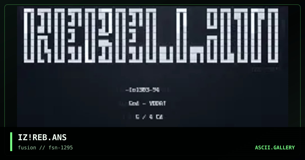 REBELLION!, by ize, 1995