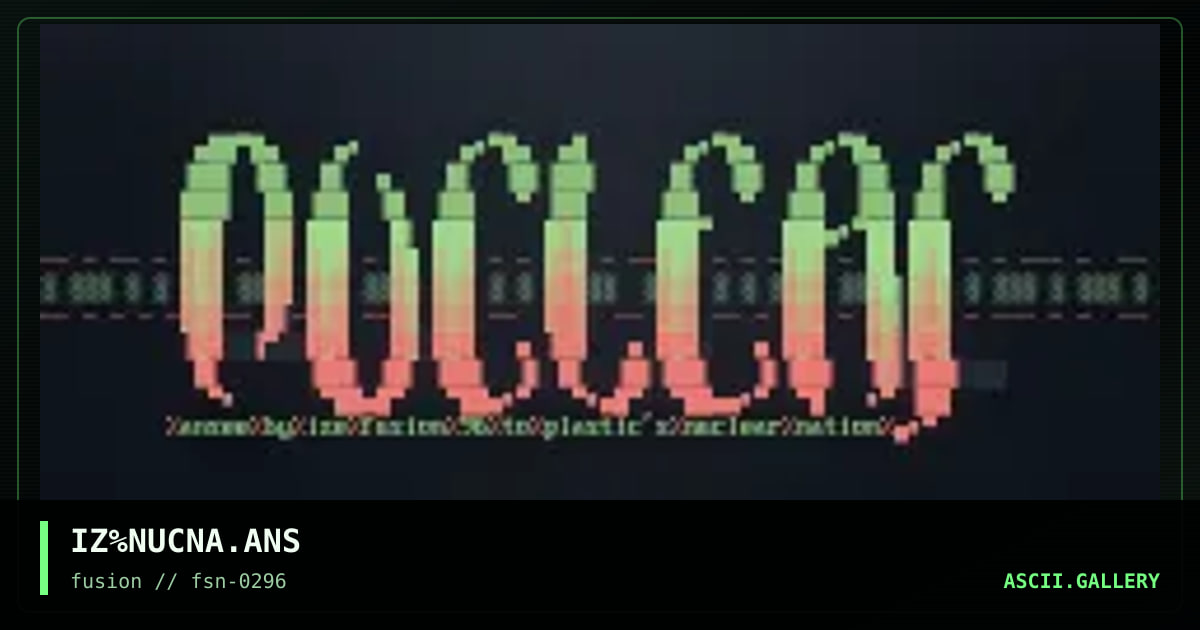 nuclear nation, by ize, 1996