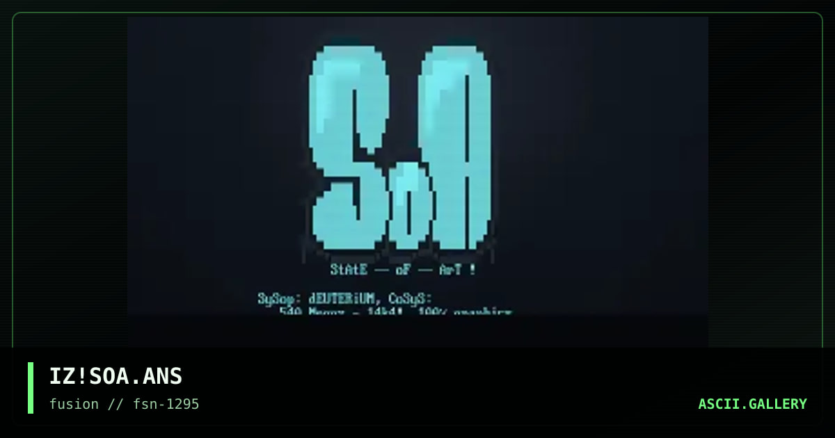 StAtE oF ART!, by ize, 1995
