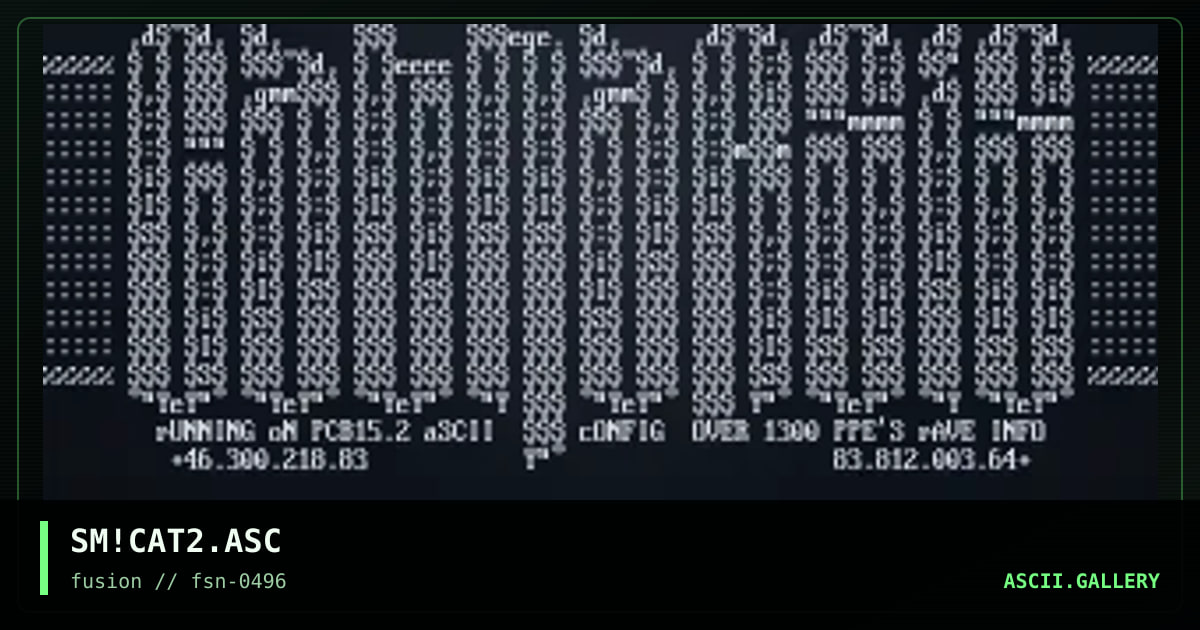 SM!CAT2.ASC, by spamie, 1996