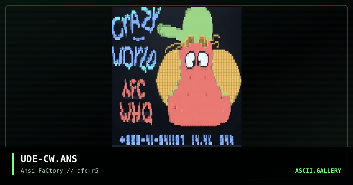 UDE-CW.ANS, by ude, 1993