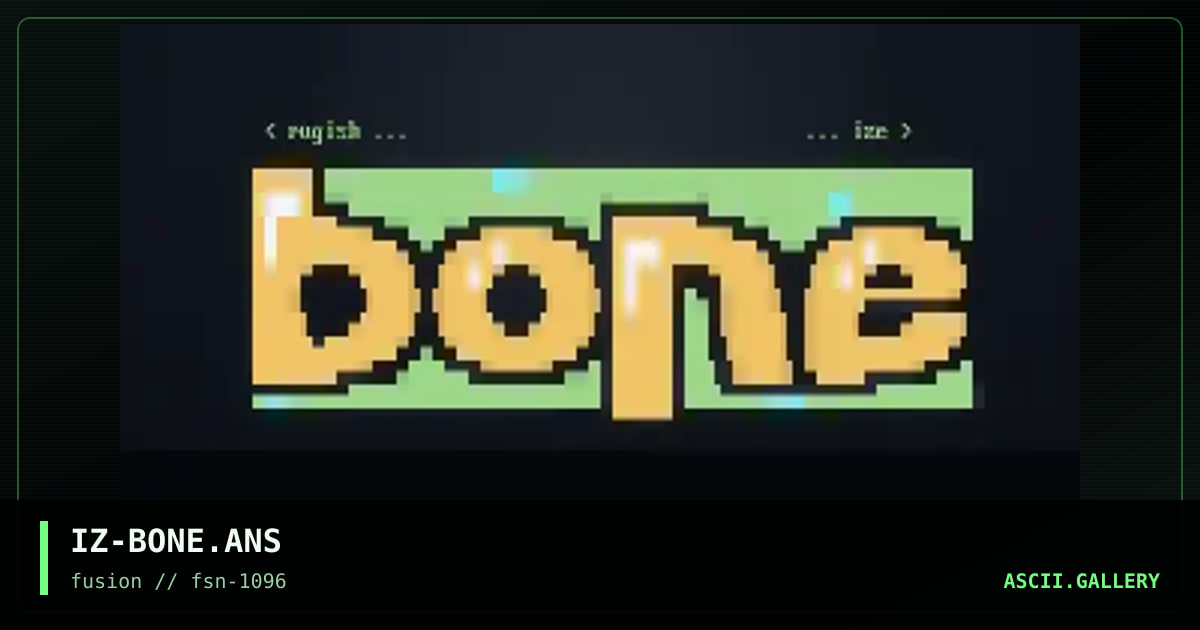 rugish bone, by ize, 1996