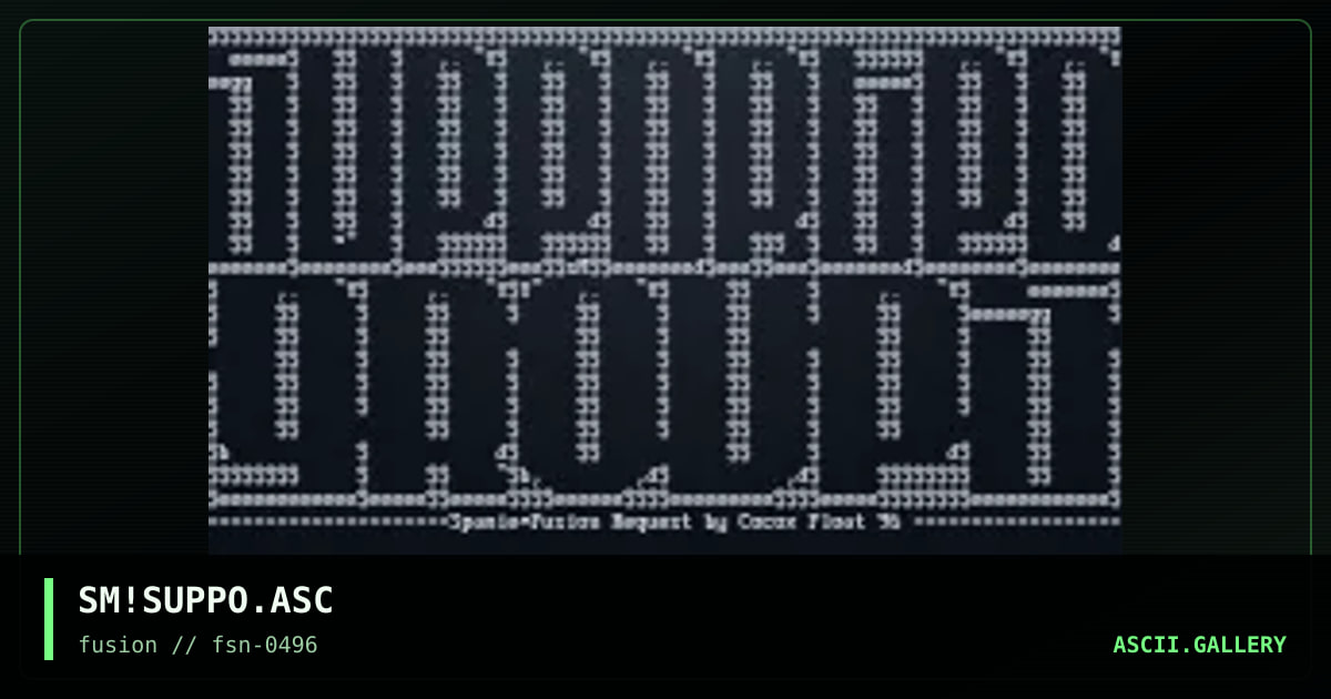 SM!SUPPO.ASC, by spamie, 1996