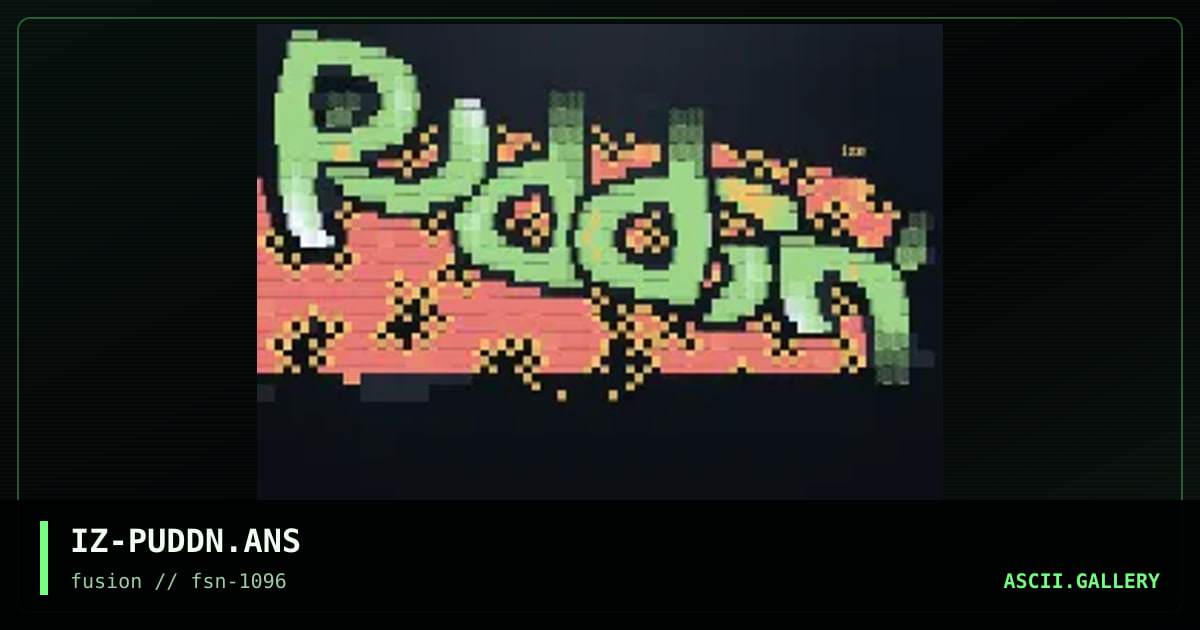 pudding, by ize, 1996