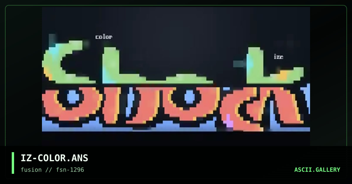 color shock, by ize, 1996