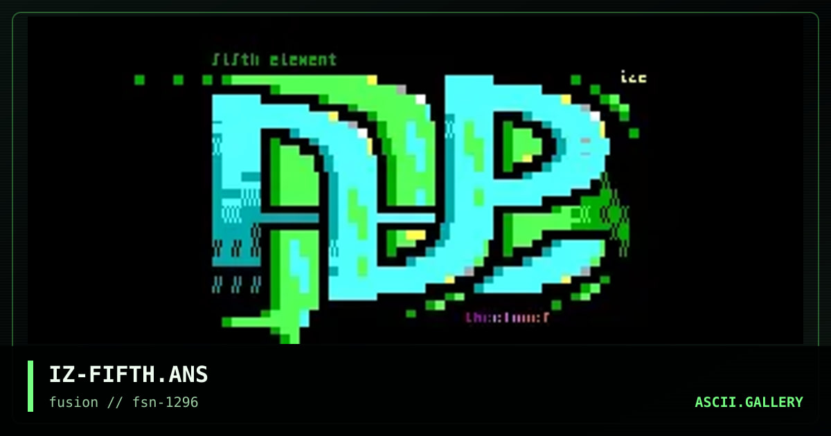 fifth element, by ize, 1996