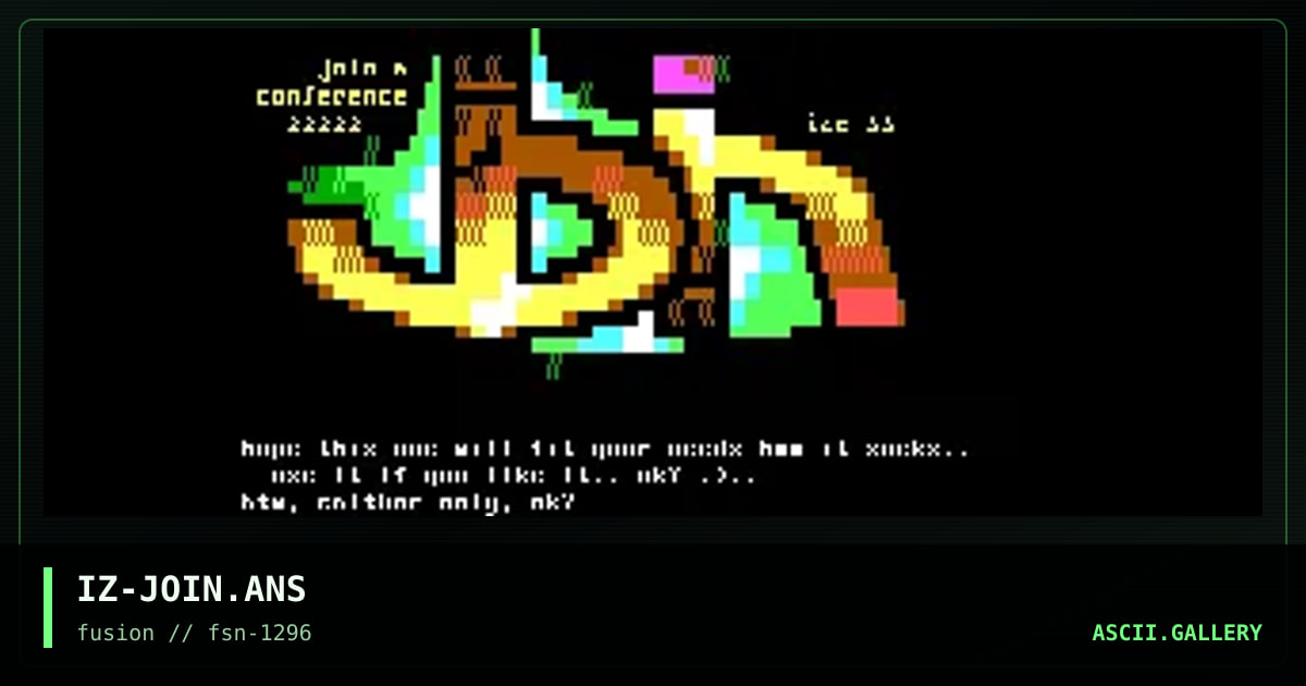 join, by ize, 1996