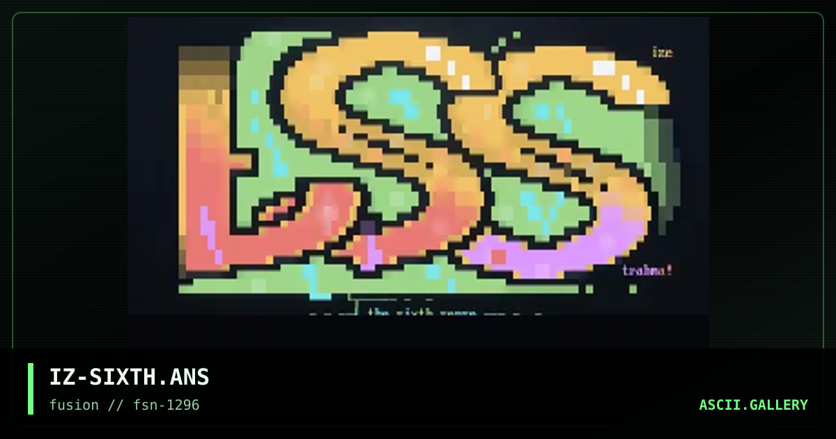 the sixth sense, by ize, 1996