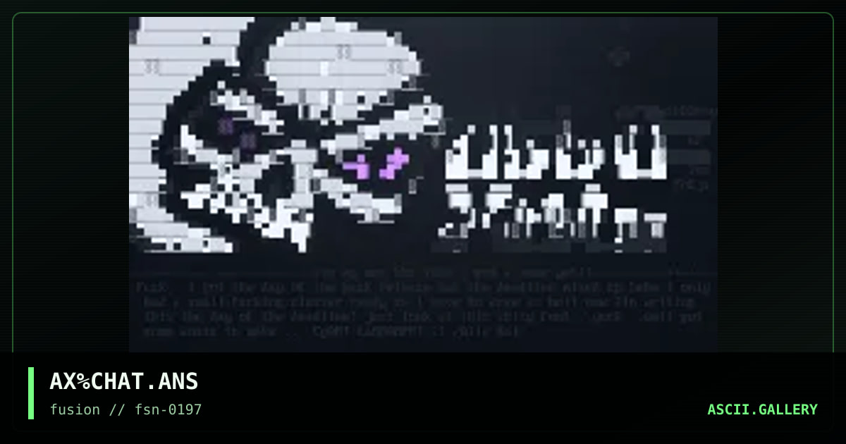 AX%CHAT.ANS, by alla xul, 1997