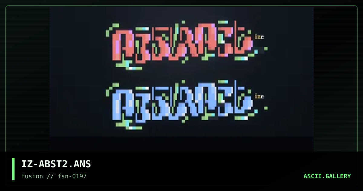 abstract headers, by ize, 1997