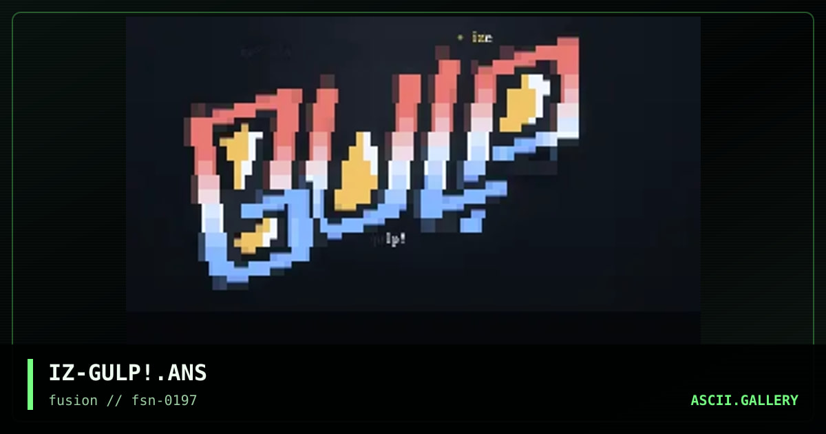 gulp!, by ize, 1997