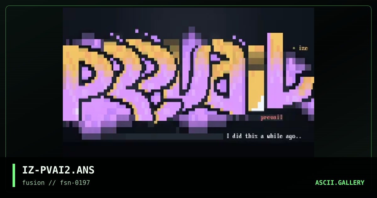 prevail, by ize, 1997