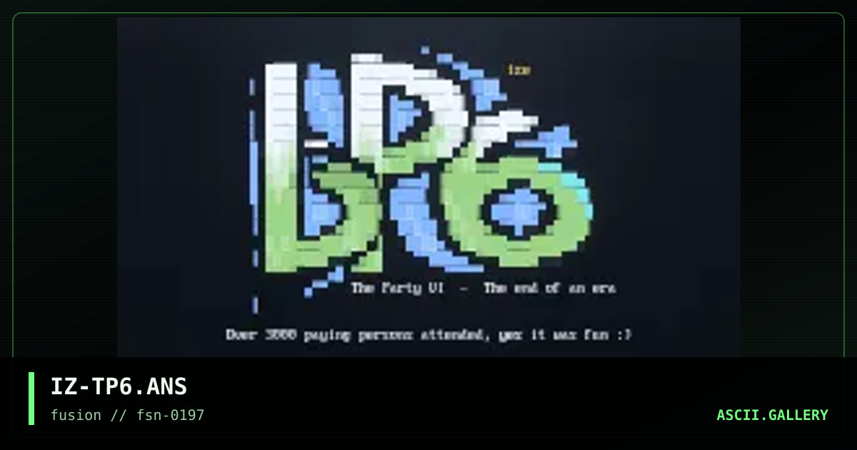 The party VI, by ize, 1997