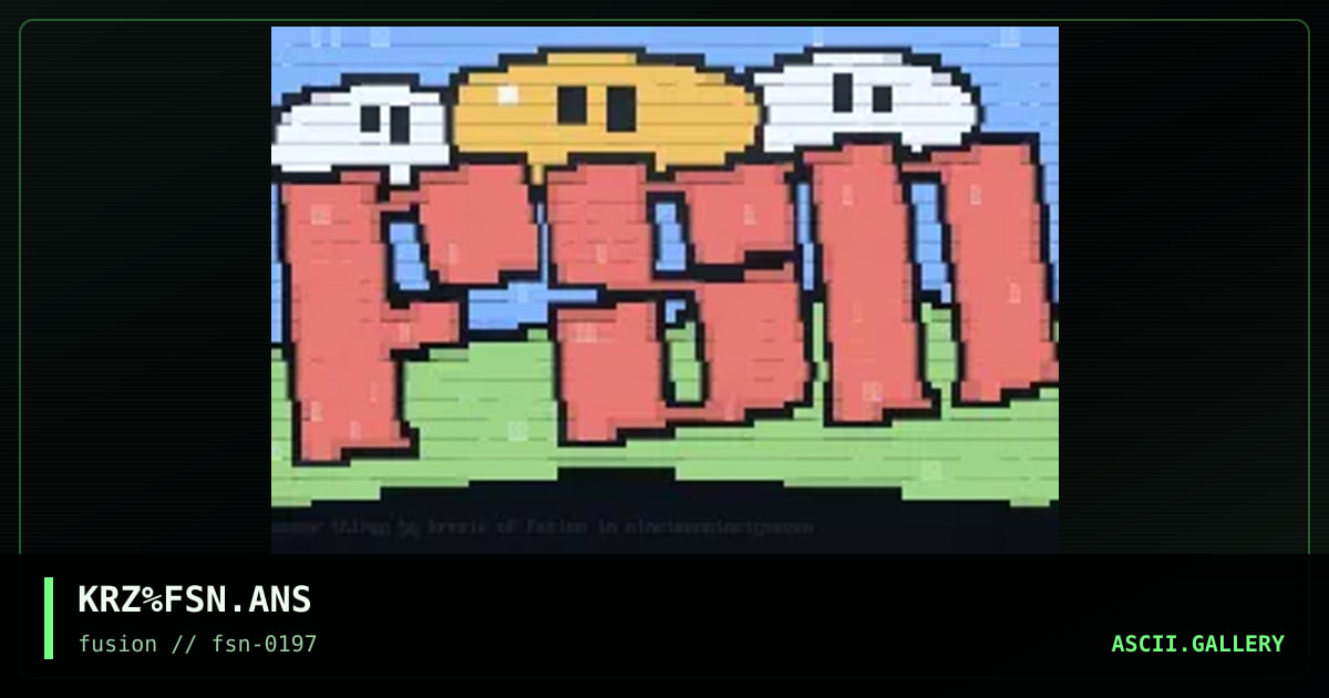 fusion!, by krazie, 1997
