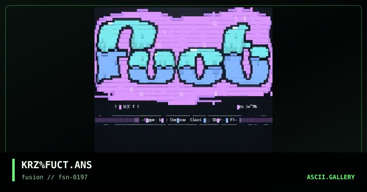 KRZ%FUCT.ANS, by krazie, 1997