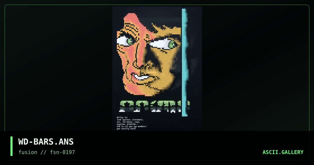 WD-BARS.ANS, by weirdo, 1997