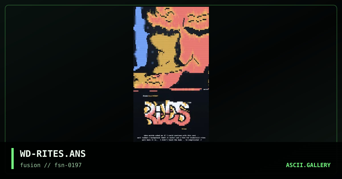 Diabolical Rites, by weirdo, 1997