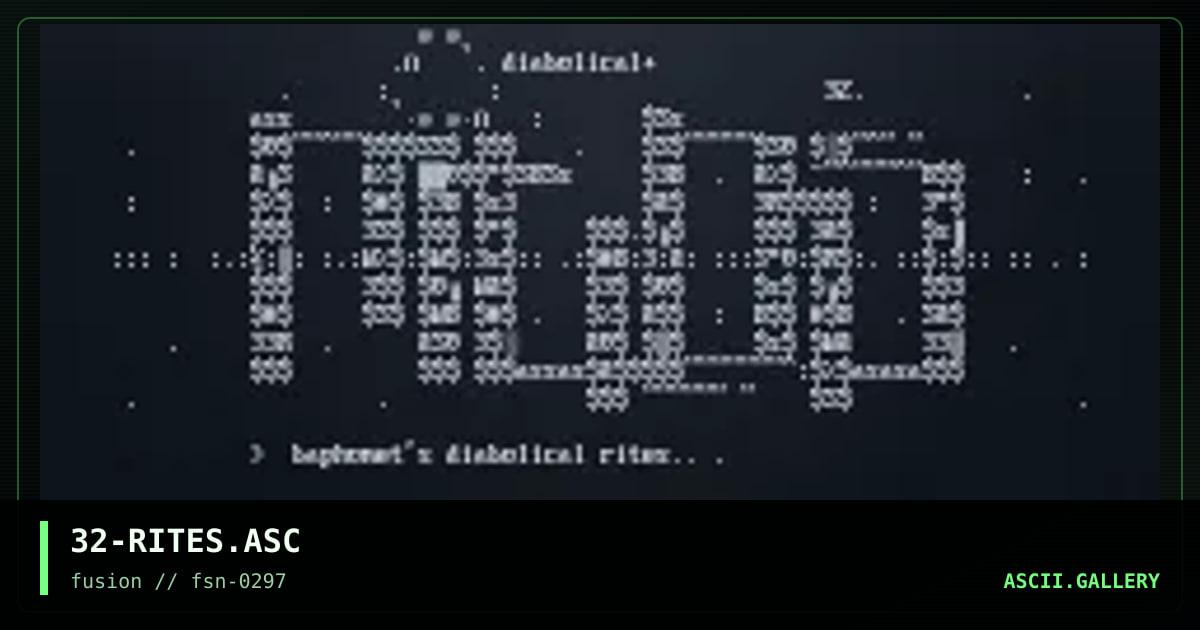 diabolical rites, by ezy, 1997