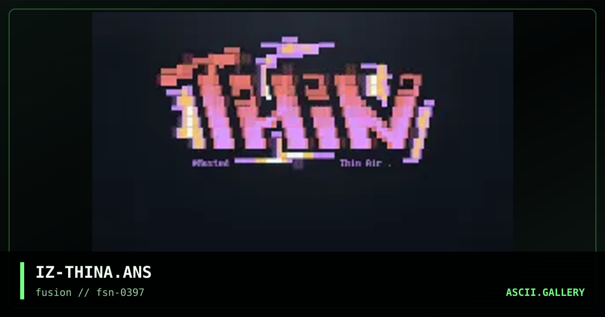 thin air, by ize, 1997
