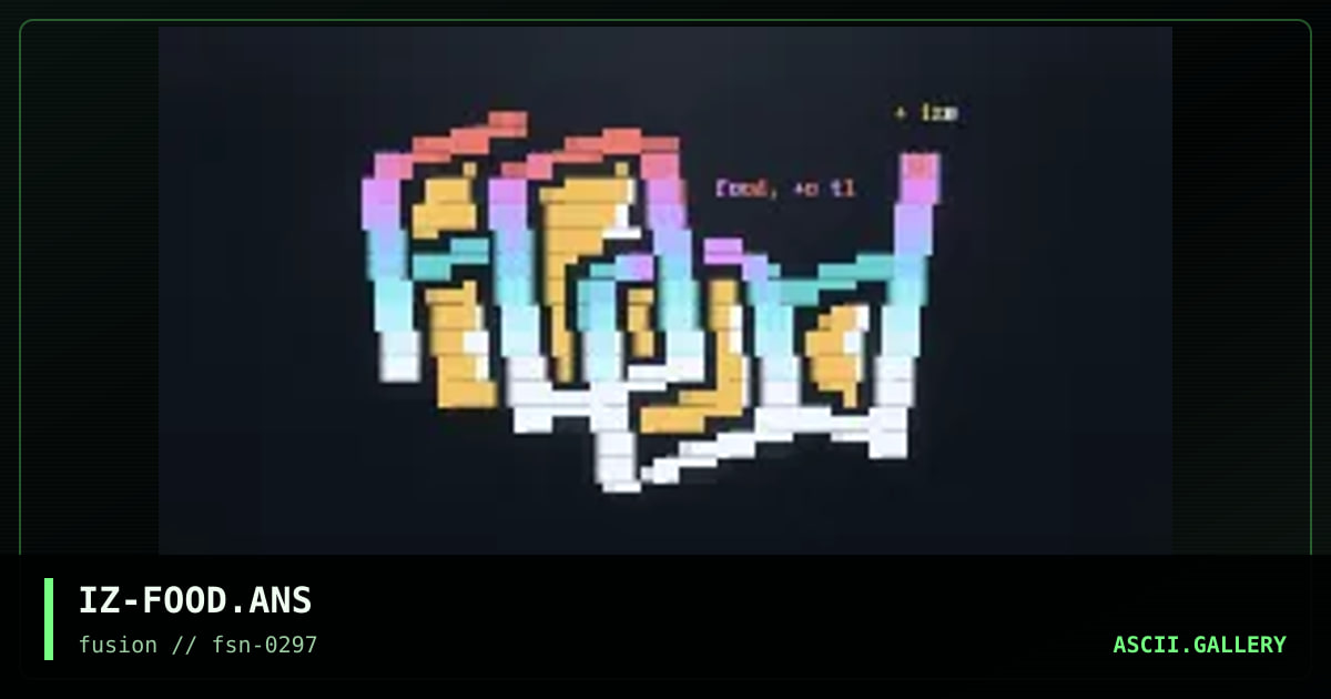 food, by ize, 1997