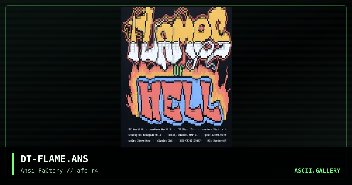 DT-FLAME.ANS, by duster, 1993