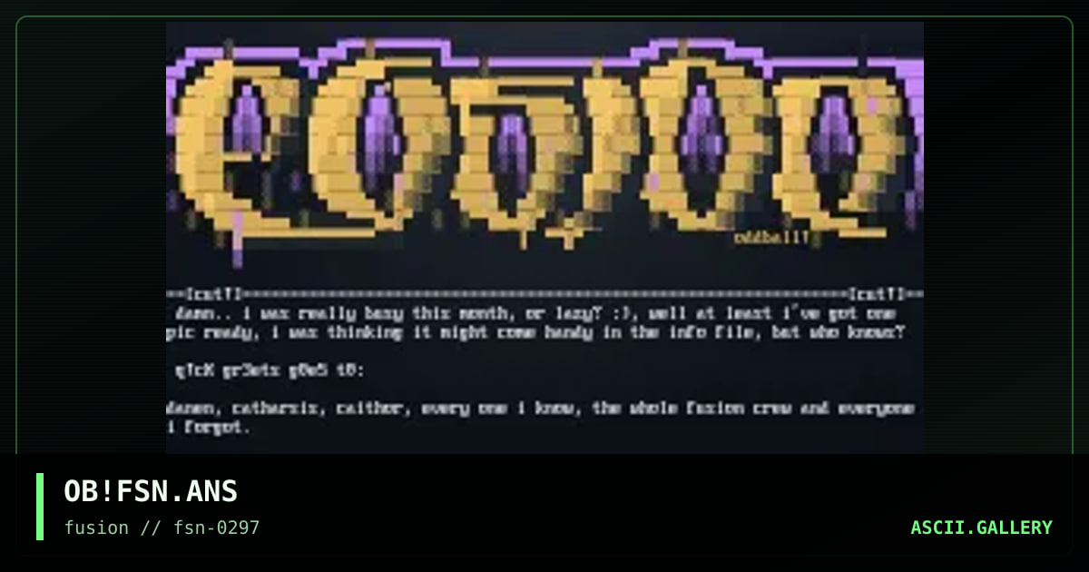 fusion logotYp3, by oddball, 1997
