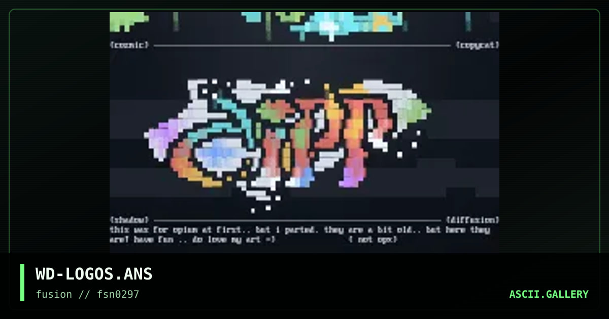 logo colly, by weirdo, 1997