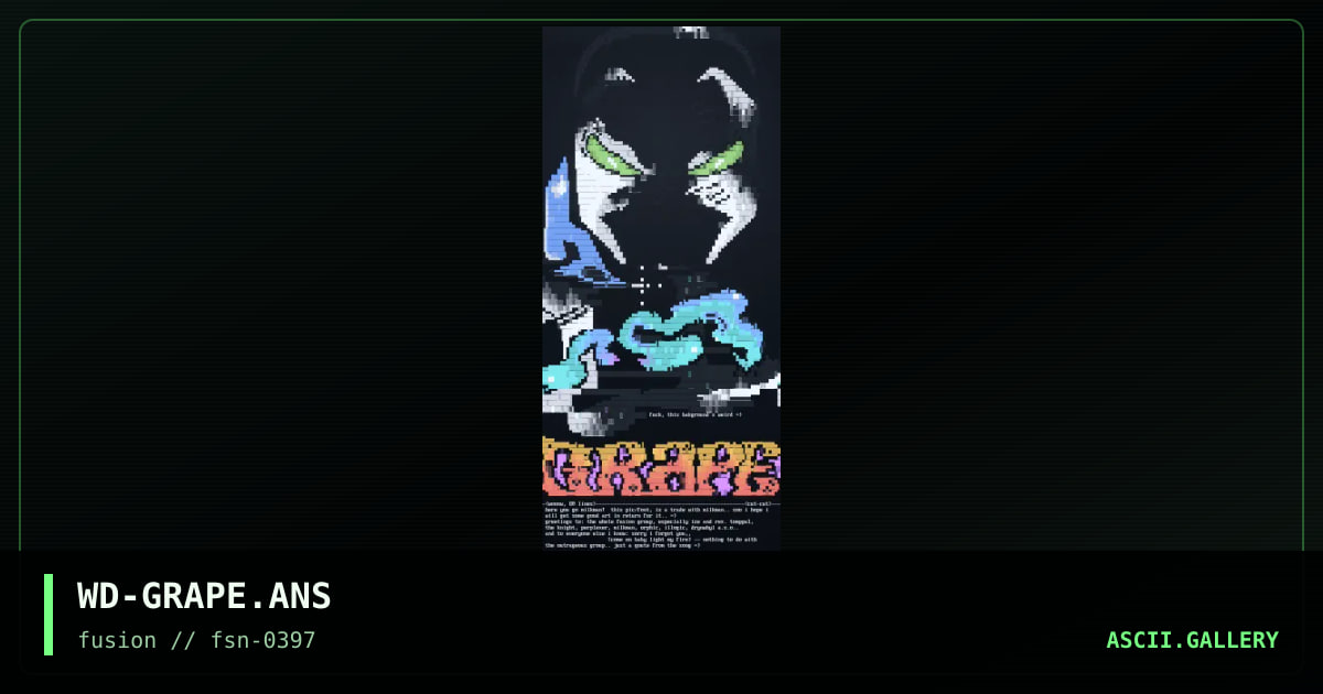 grape pic .., by weirdo, 1997