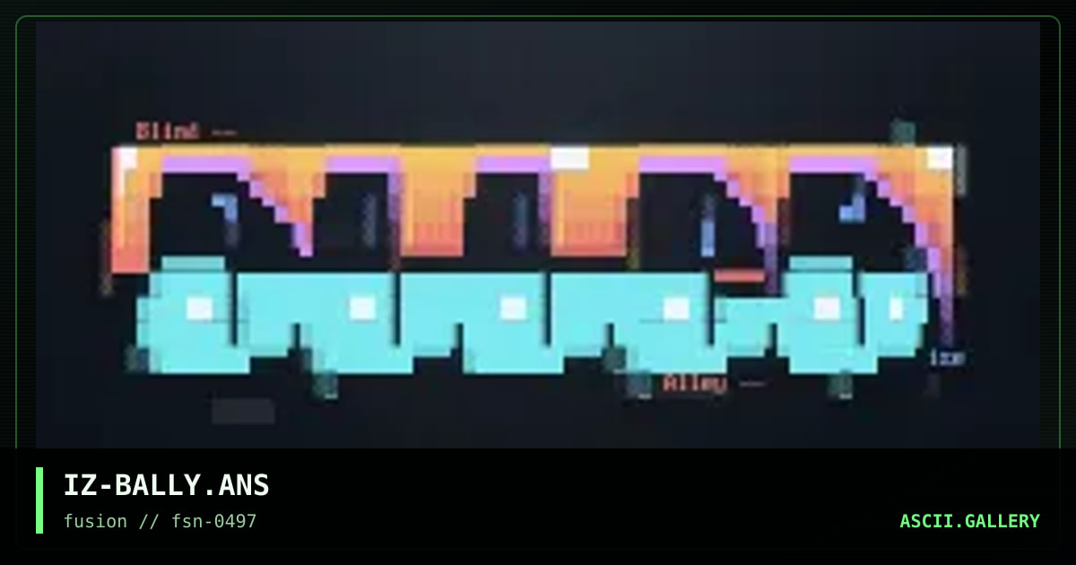 blind alley, by ize, 1997