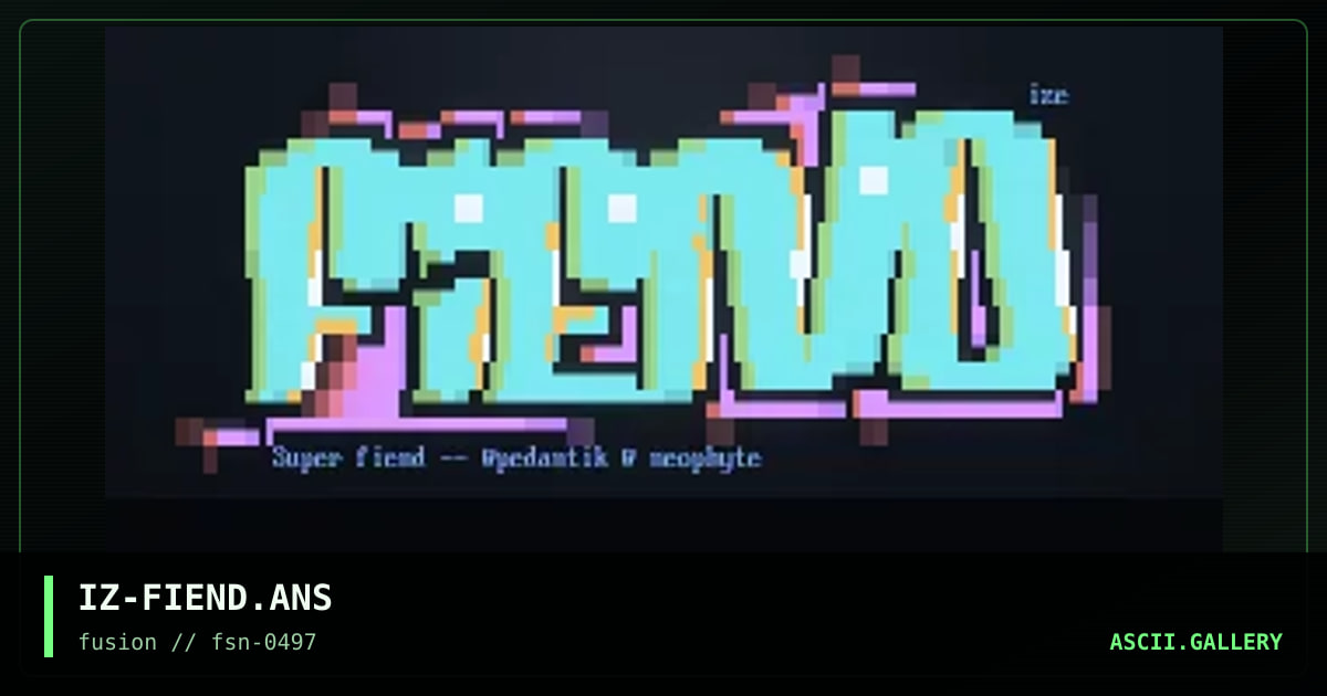 superfiend, by ize, 1997