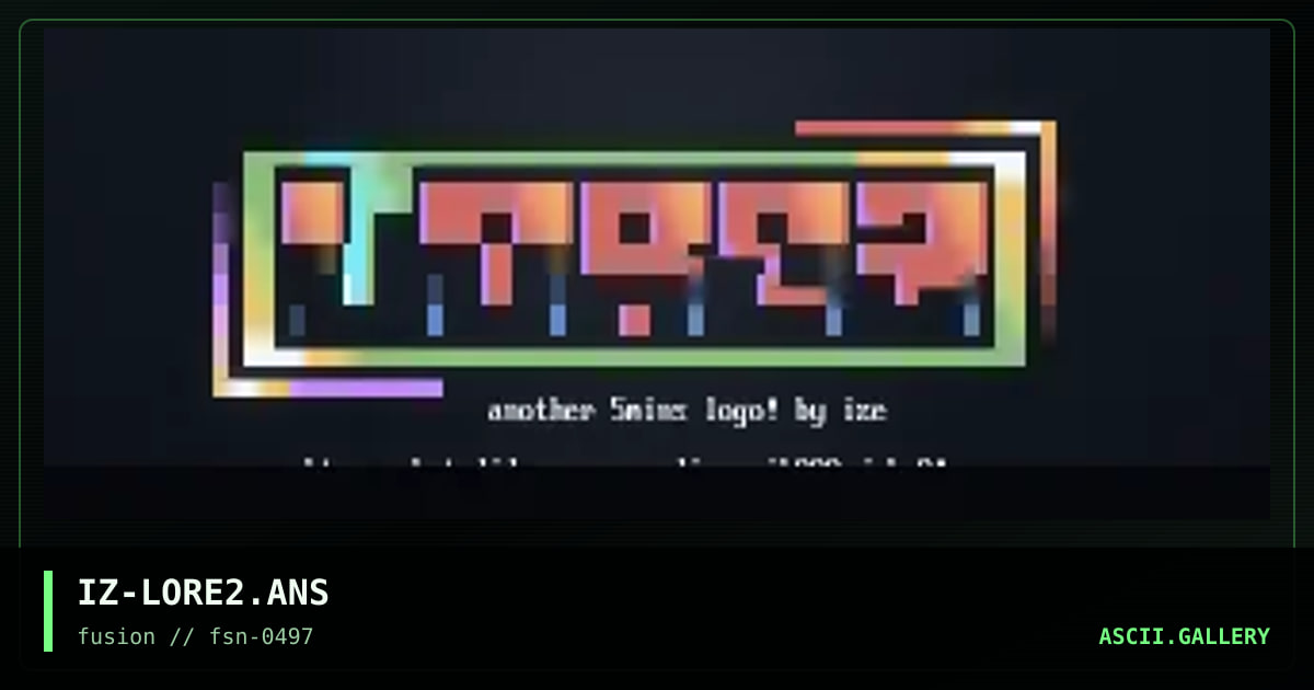 lorez -- NOJOKE!, by ize, 1997