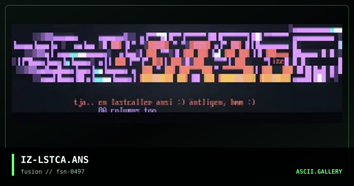 lastcaller, by ize, 1997