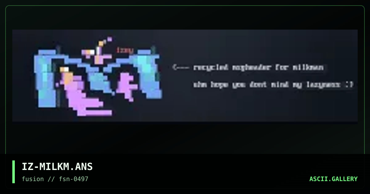 message header, by ize, 1997
