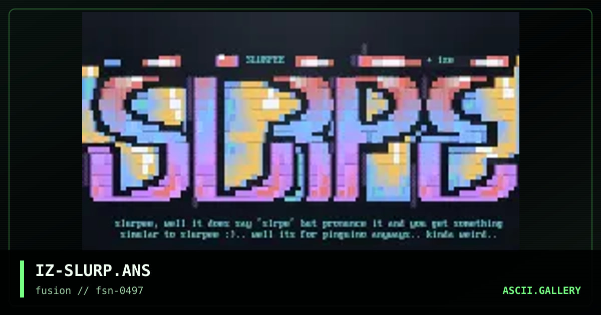 slurpee, by ize, 1997