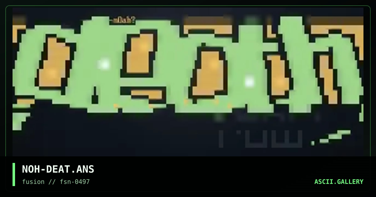 NOH-DEAT.ANS, by noah, 1997