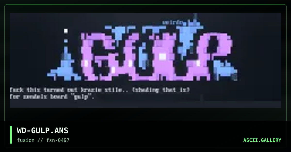 gulp, by weirdo, 1997