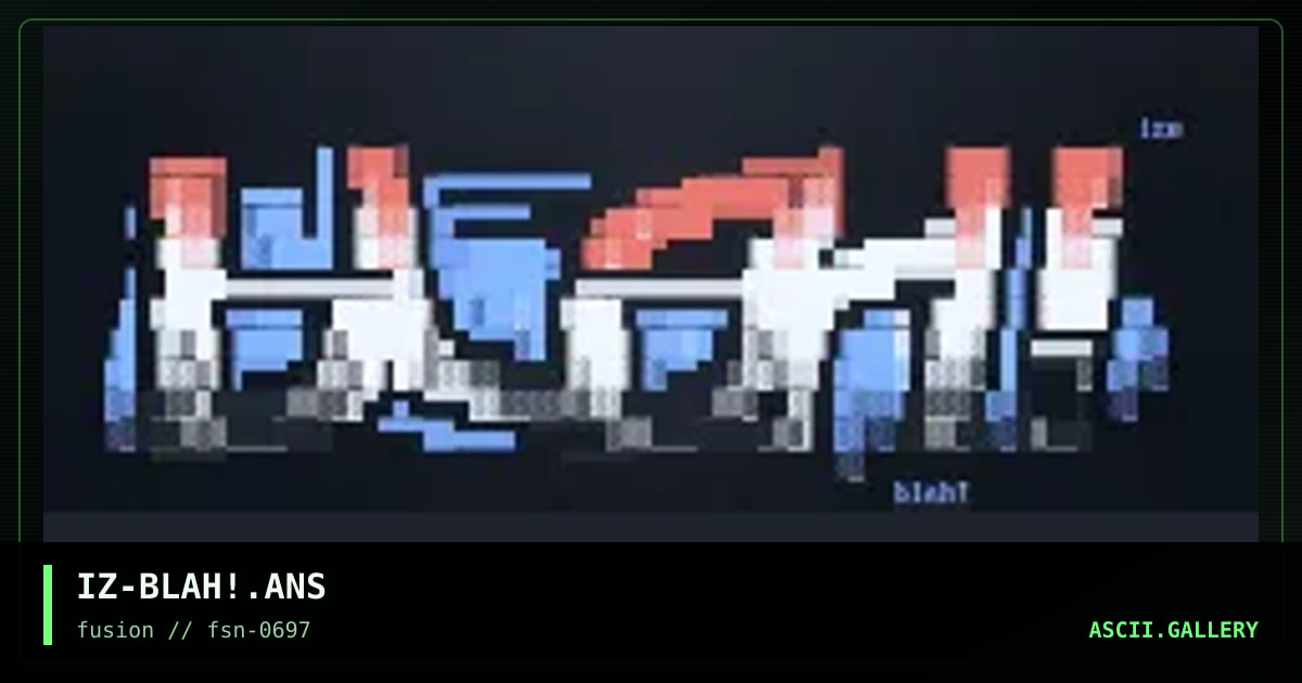 blah!, by ize, 1997