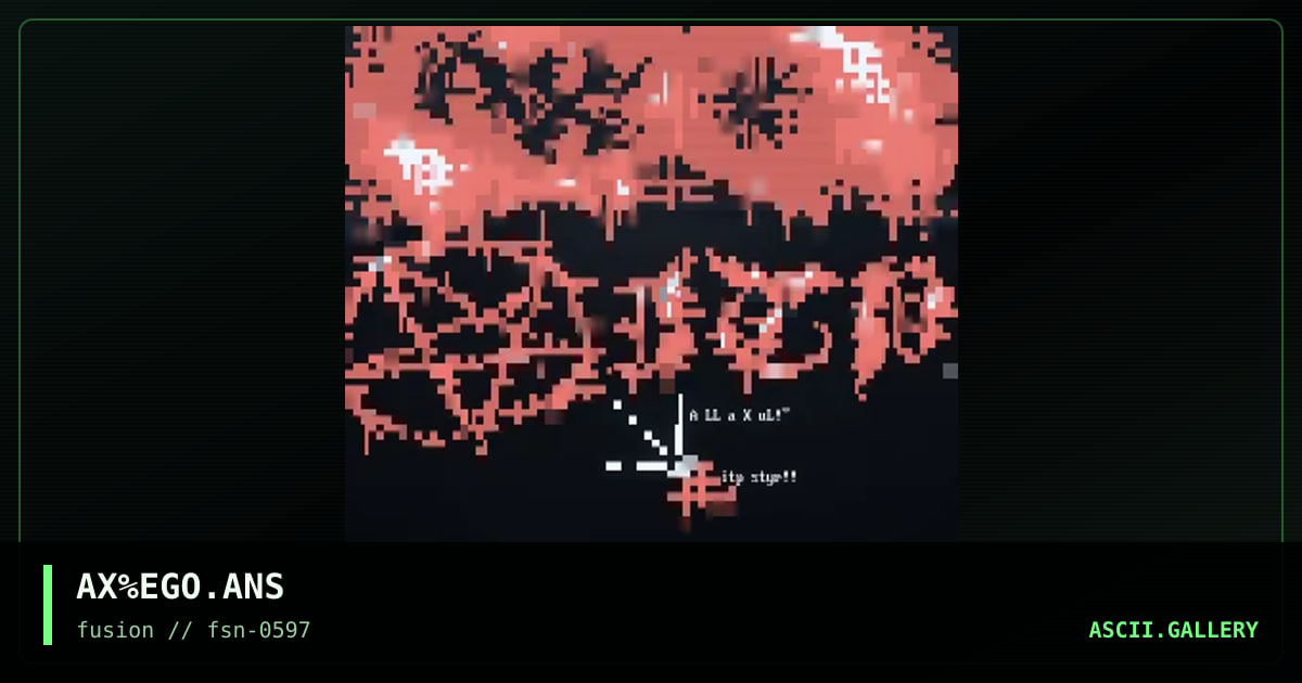 AX%EGO.ANS, by alla xul, 1997