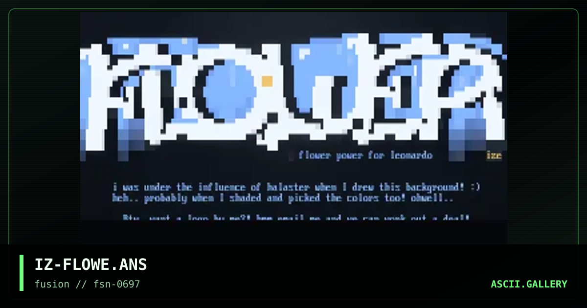 flower power, by ize, 1997