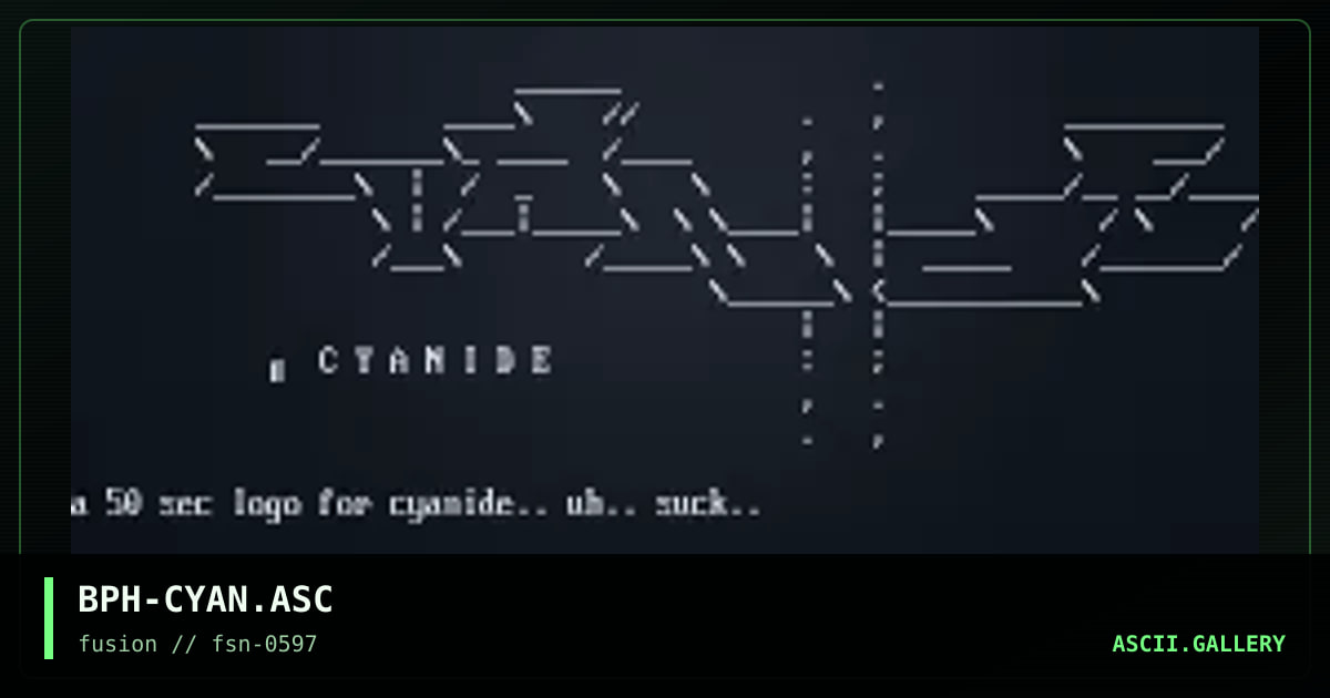 BPH-CYAN.ASC, by baphomet, 1997