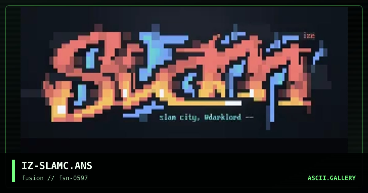 slam city, by ize, 1997