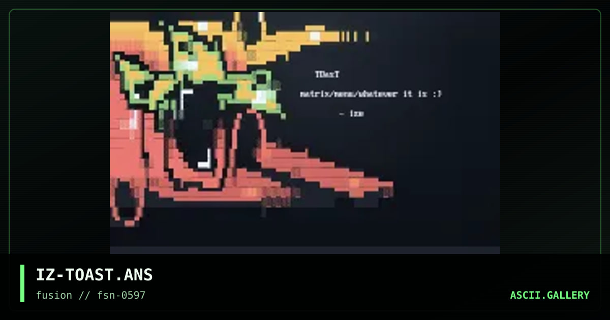 toast something :), by ize, 1997