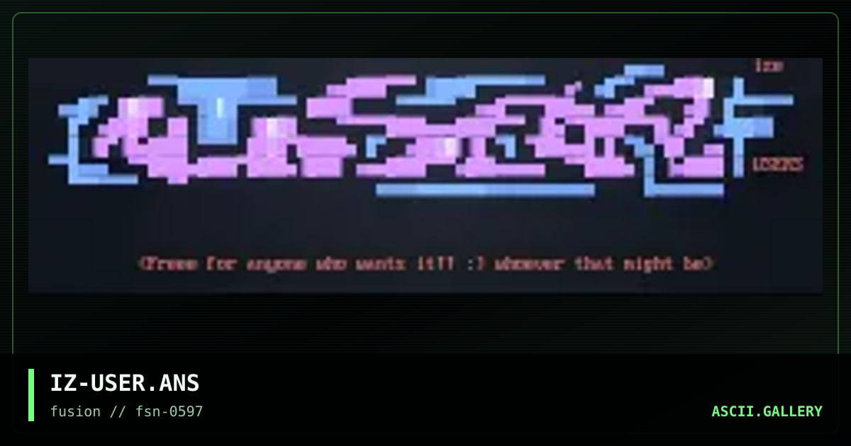 user header, by ize, 1997