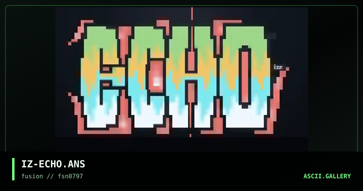 echo promo, by ize, 1997