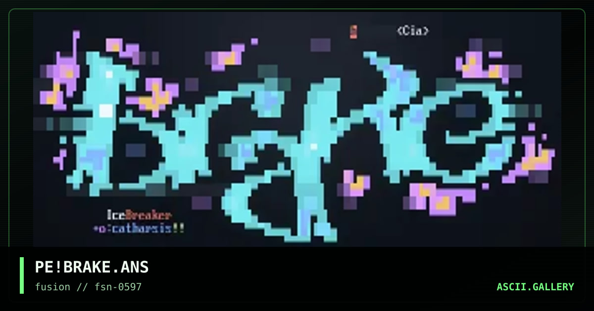 PE!BRAKE.ANS, by phonyeye, 1997